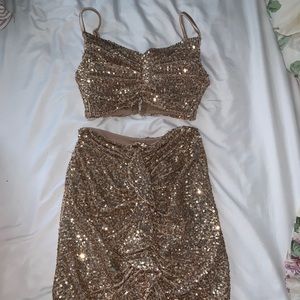COPY - Nookie gold sequin set